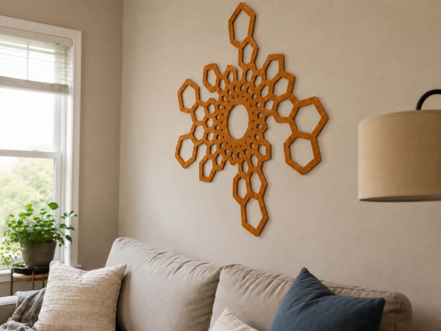 Woonkamer · Mandala · Terracotta vilt