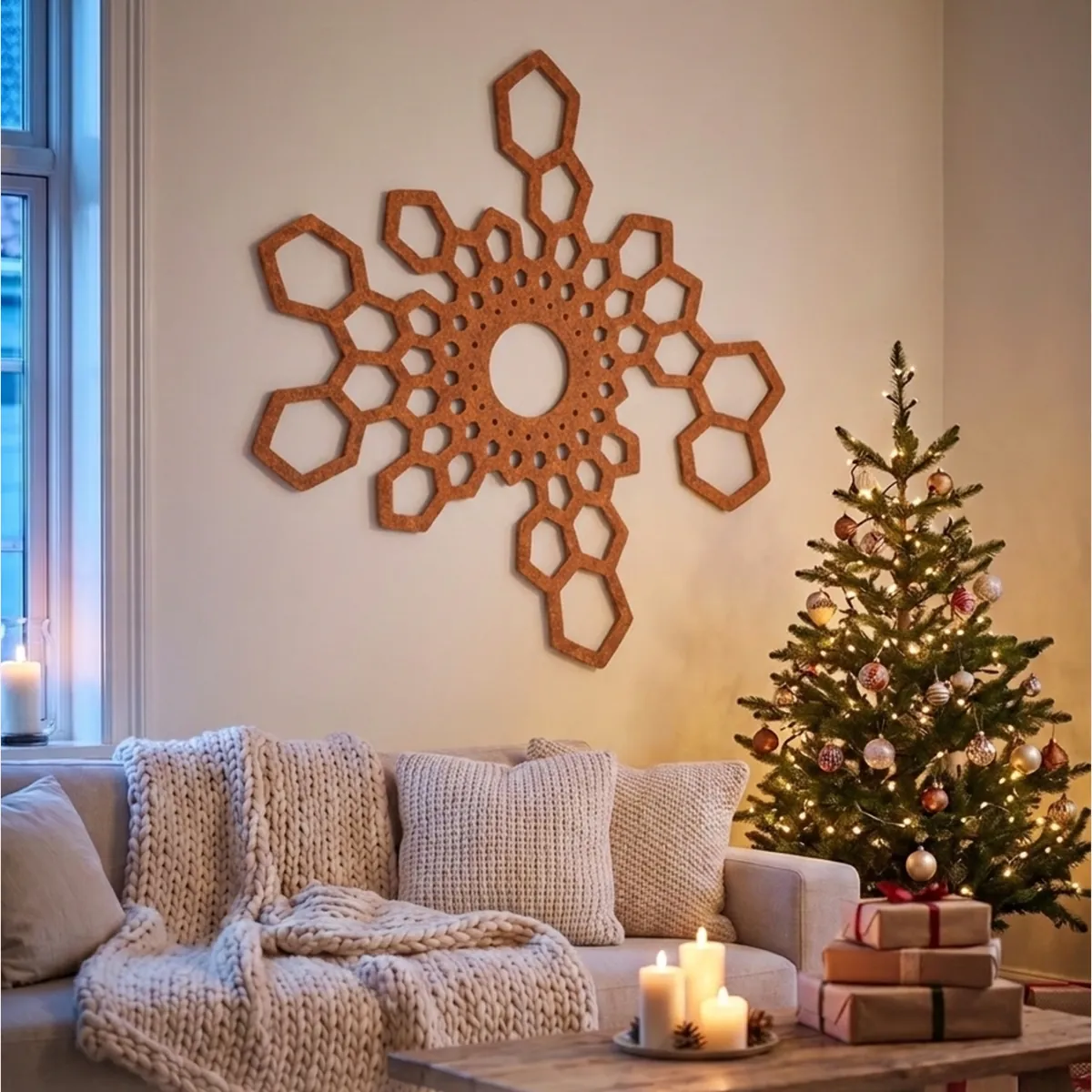 Hushex · Terracotta vilt · Woonkamer